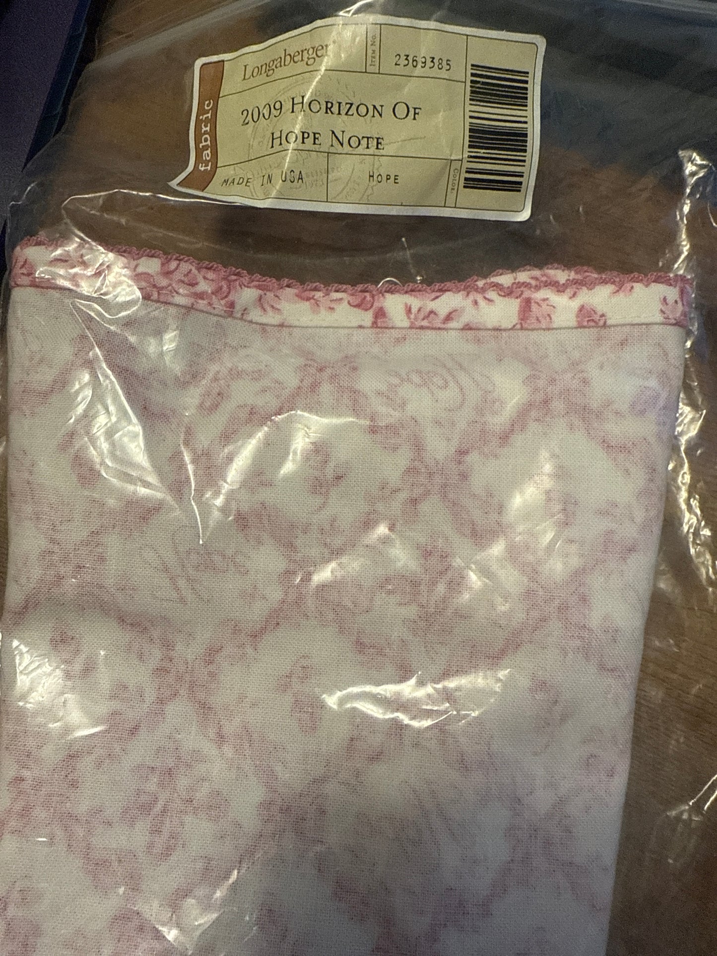 Longaberger horizon of hope note in hope