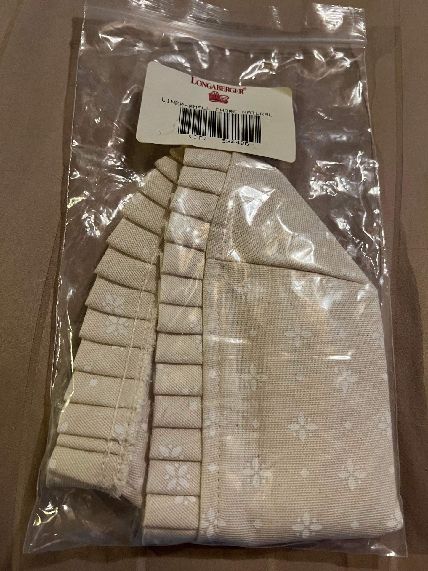 Longaberger Small Chore Liner in Natural