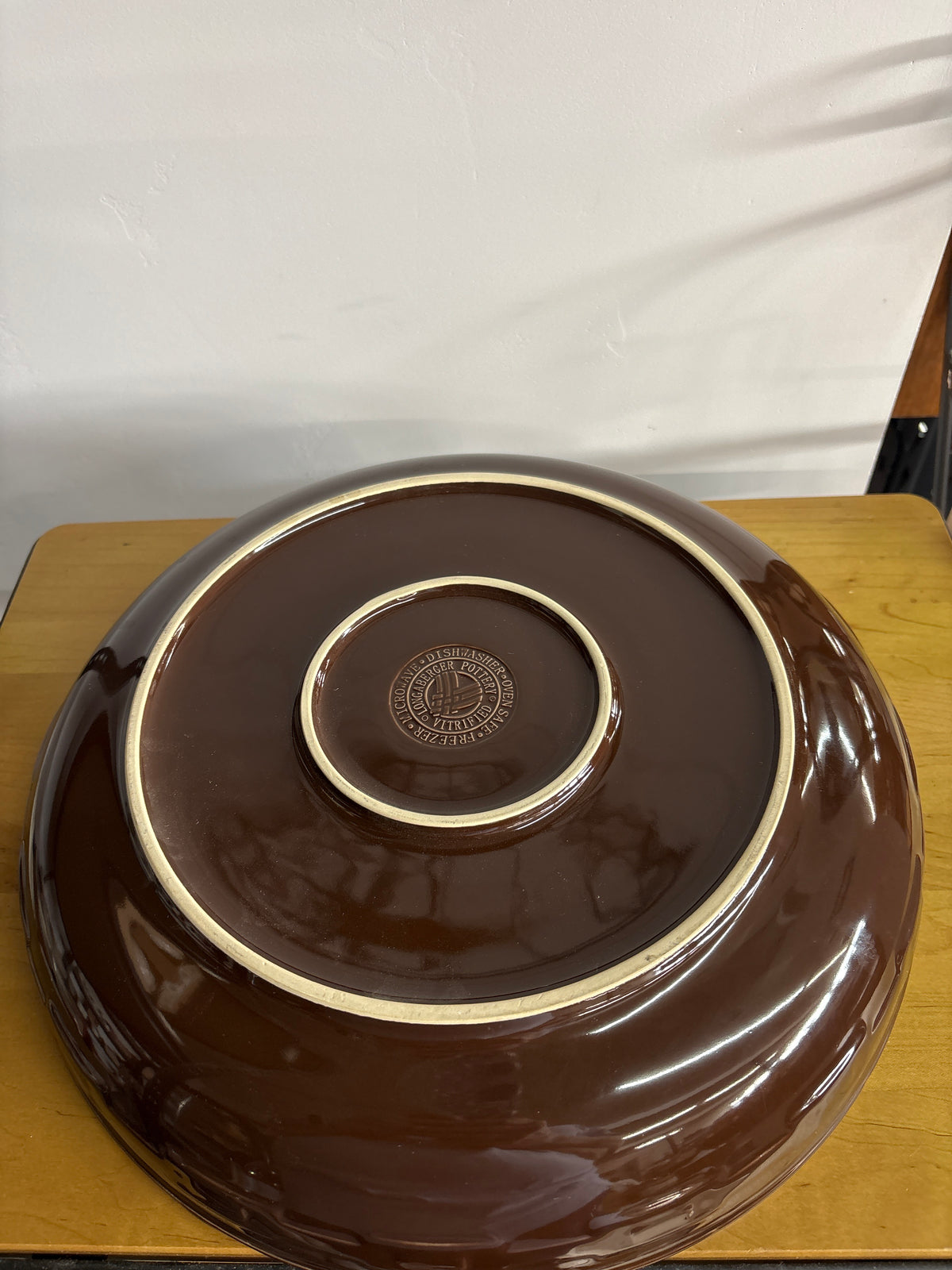 Longaberger Low bowl in Chocolate
