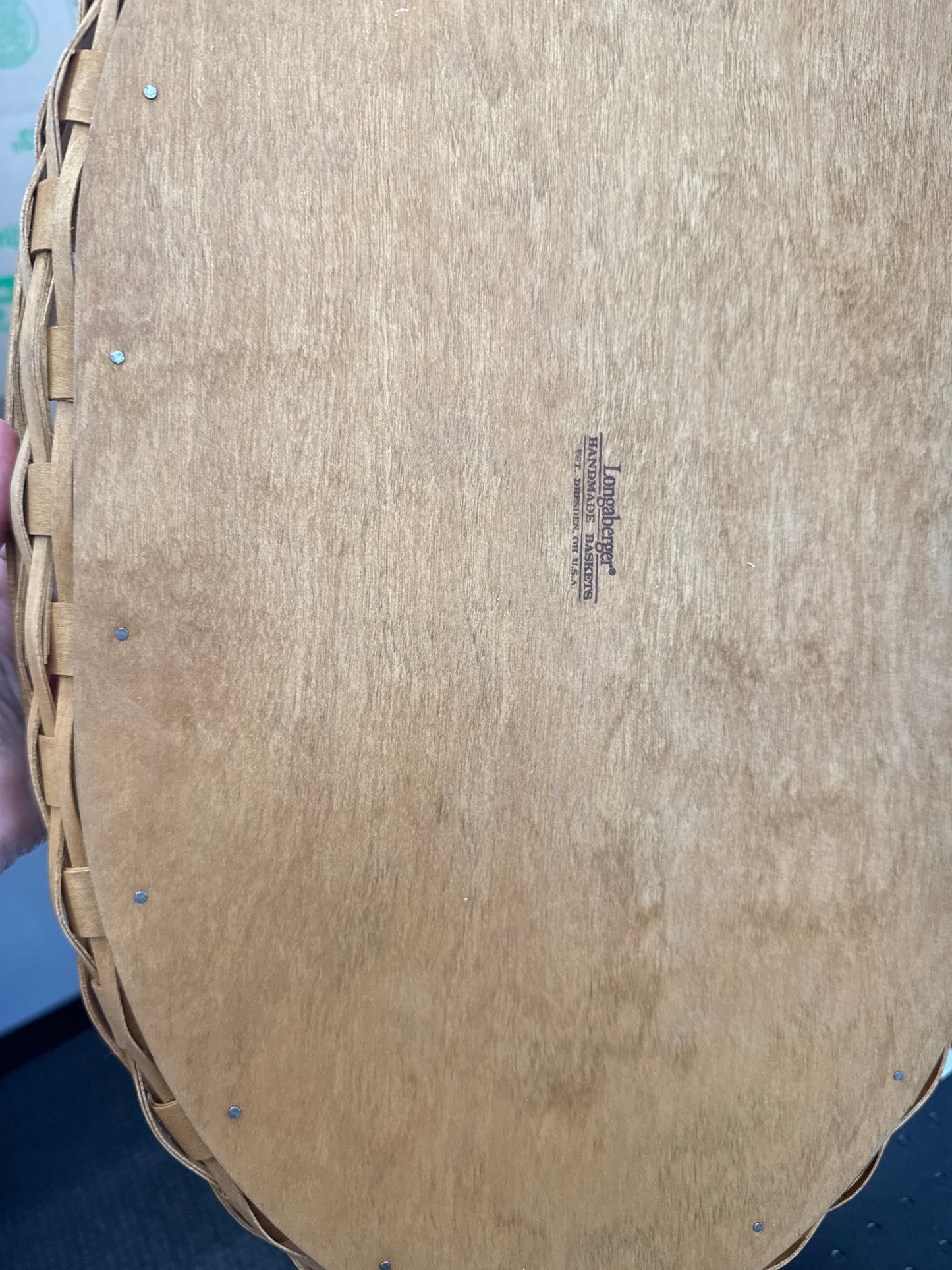 Longaberger oval serving tray