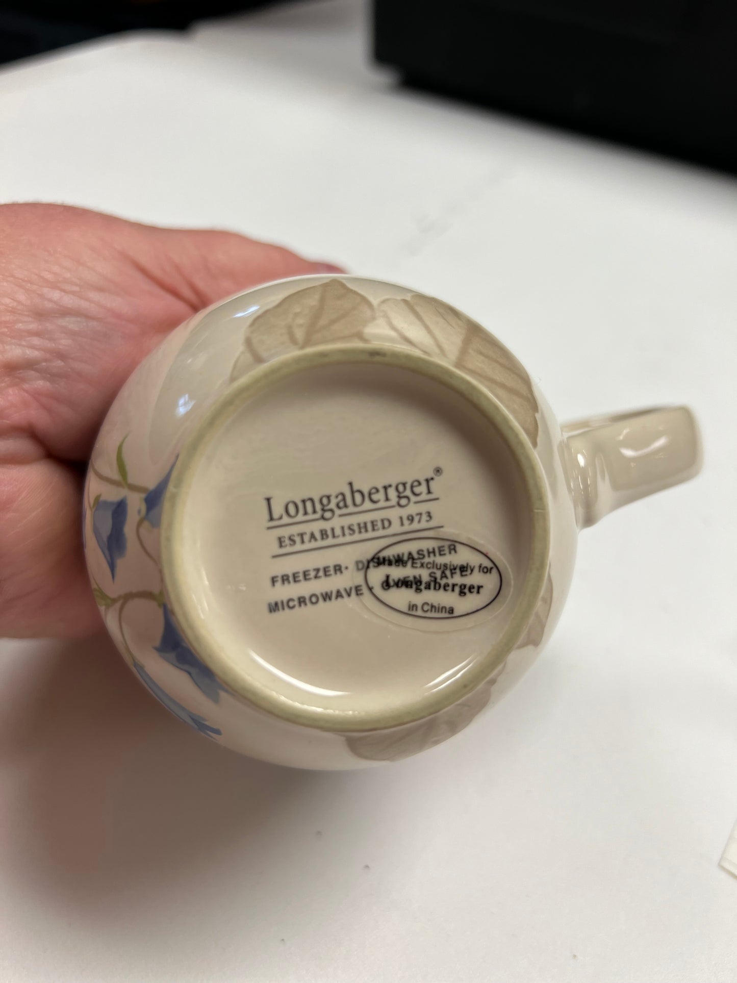 Longaberger botanical fields mug