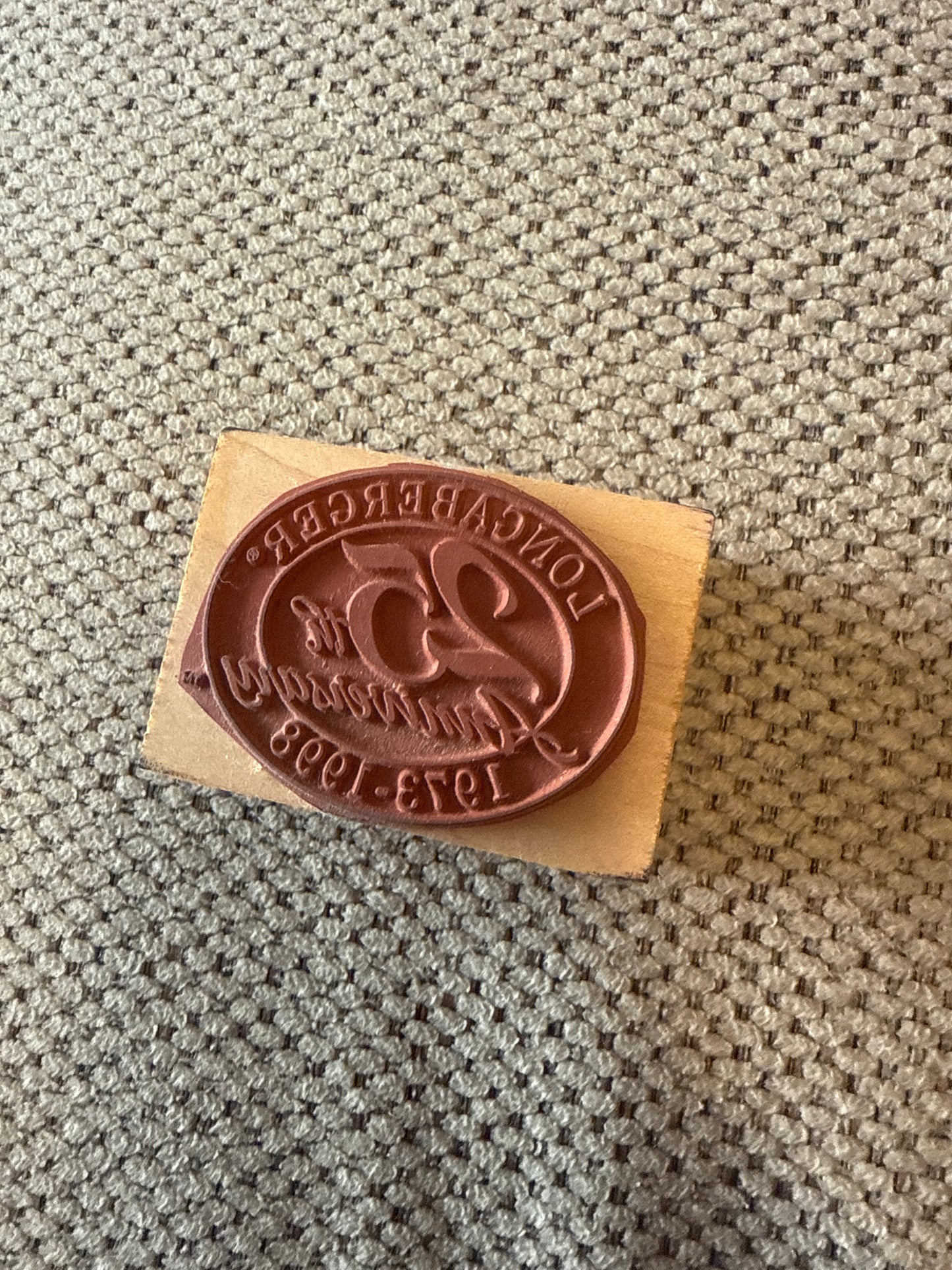 Longaberger 25th anniversary stamper