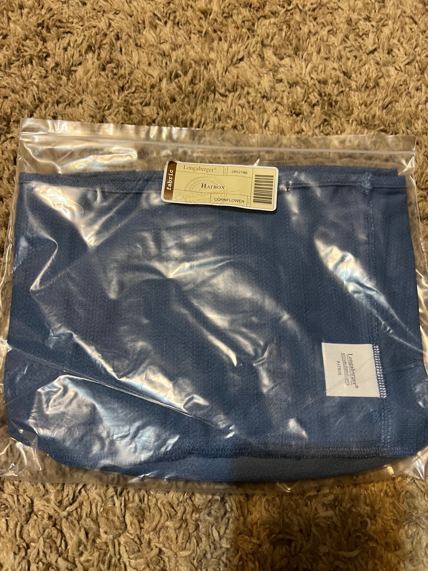 Longaberger Hatbox Liner in Cornflower