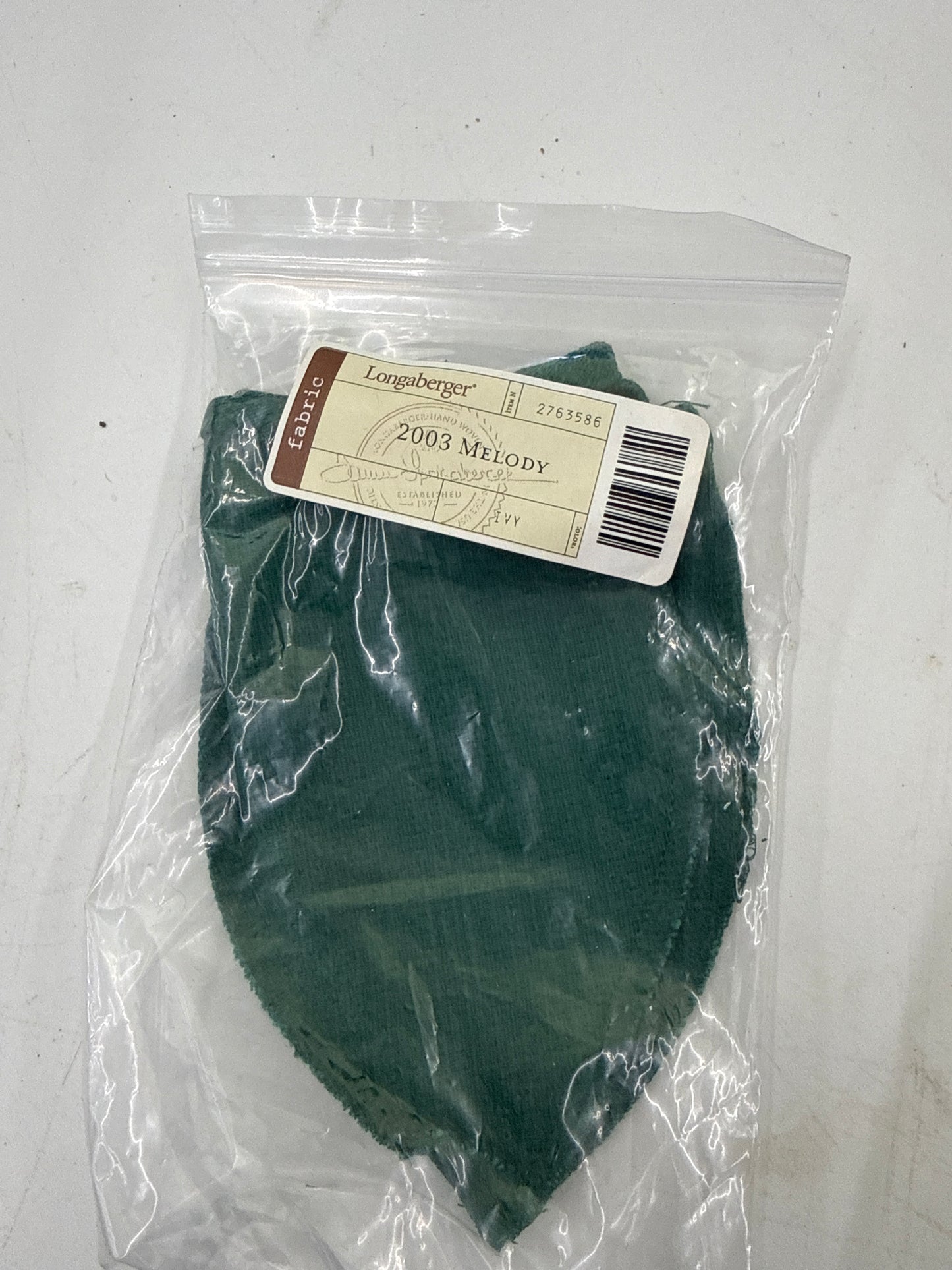 Longaberger 2003 melody liner in ivy