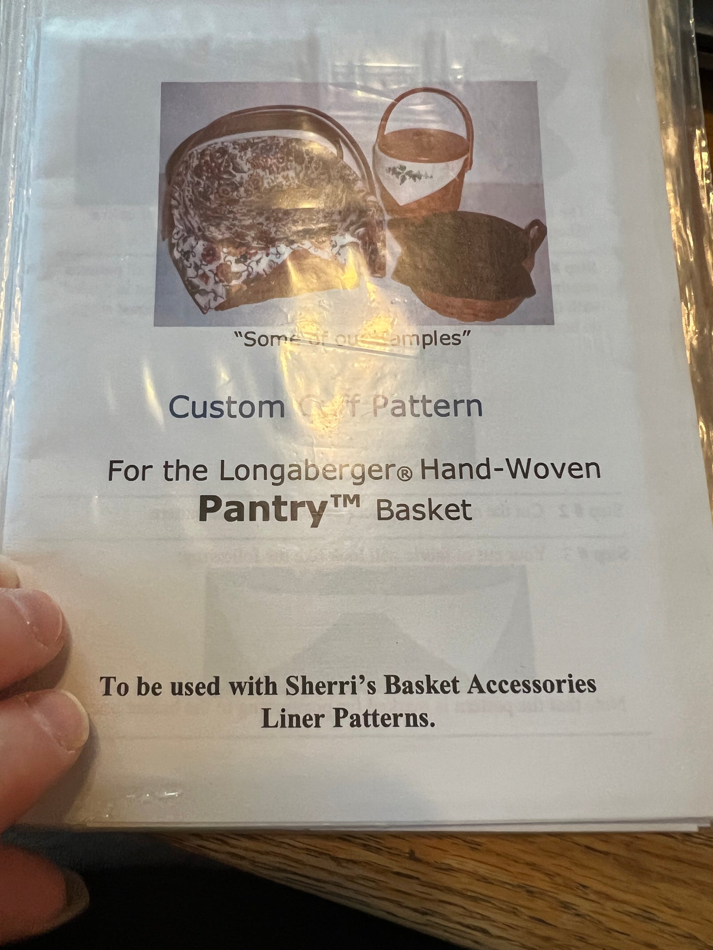 Pattern pantry liner