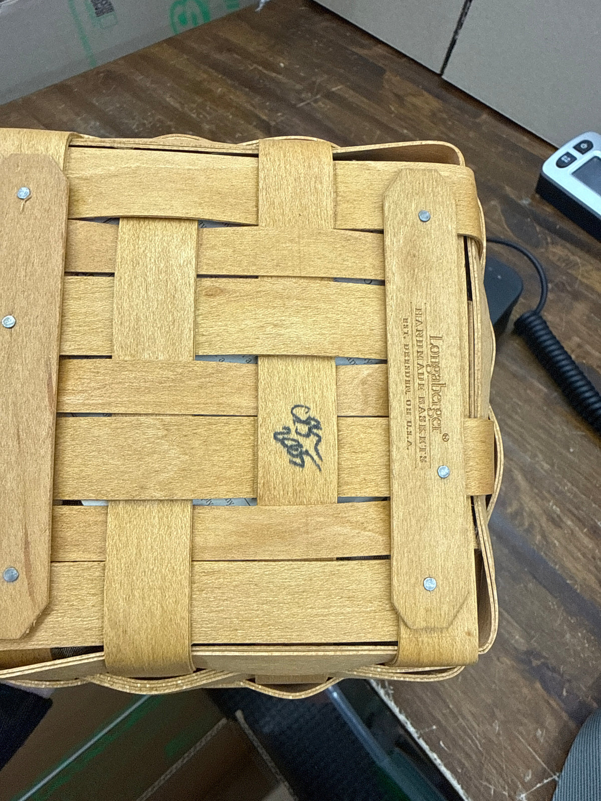 Longaberger medium berry basket with liner and protector