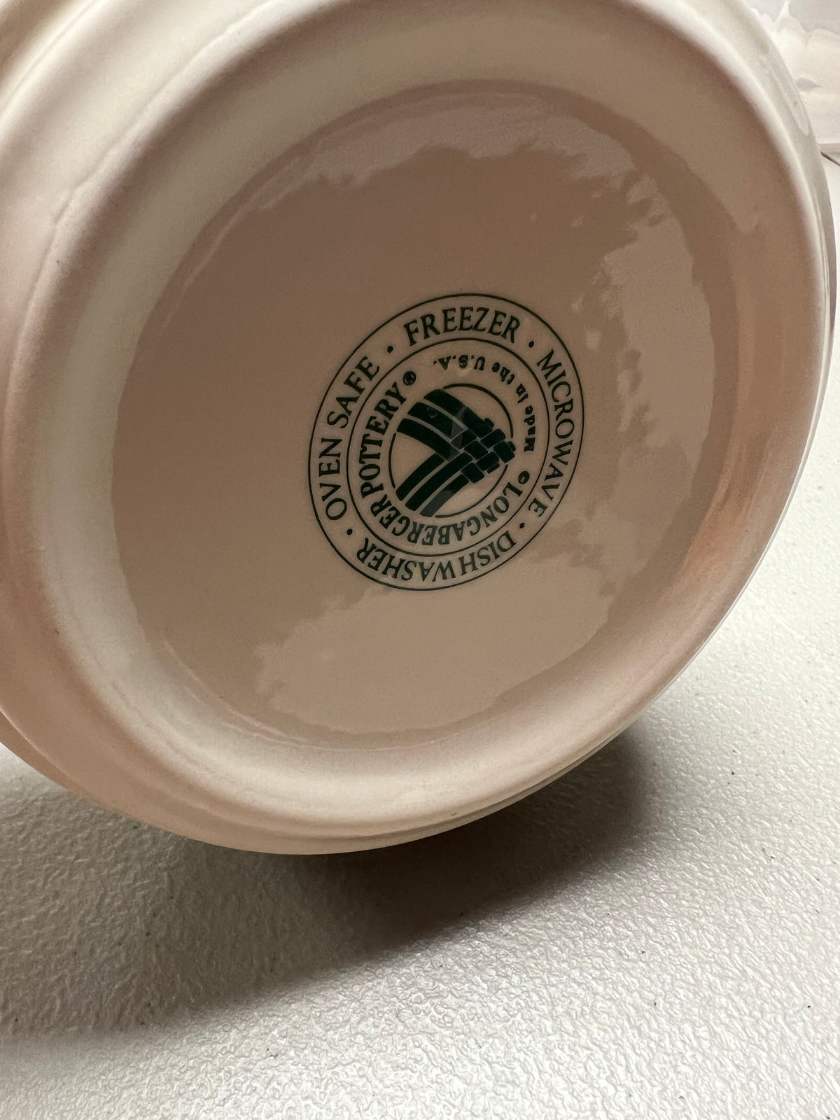 Longaberger stackable bowl in heritage green