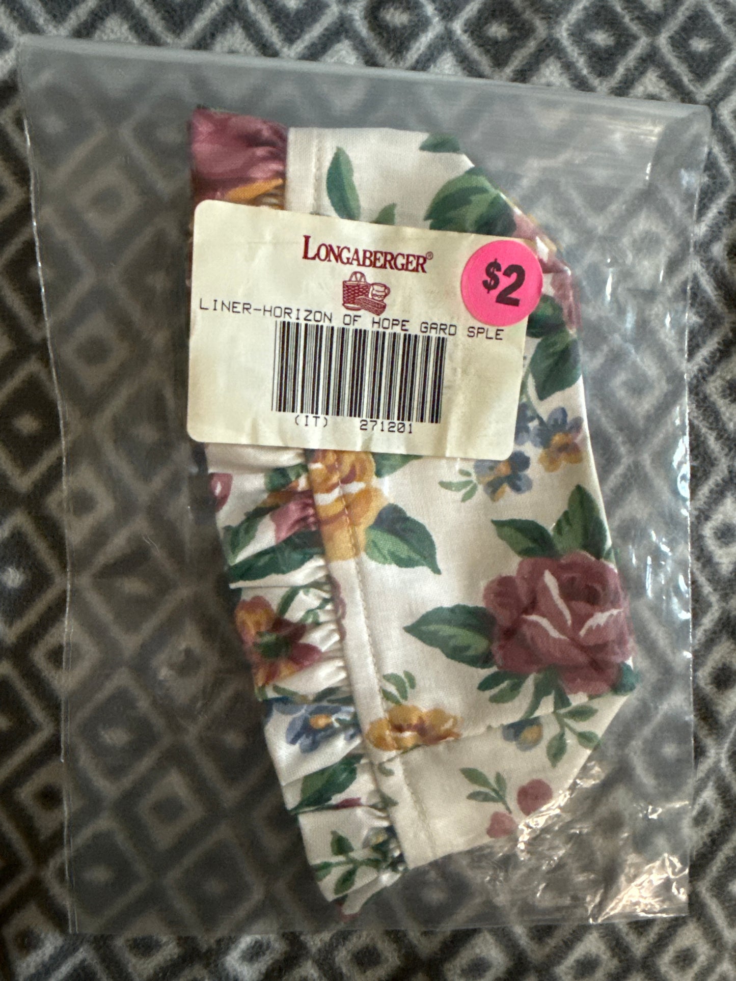 Longaberger Horizon of Hope Liner in Garden Splendor