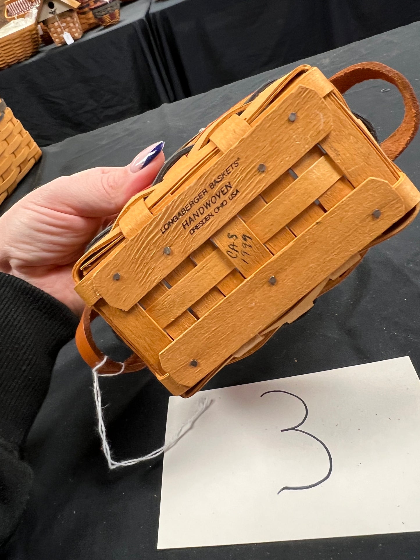 Longaberger branch sales award basket with protector