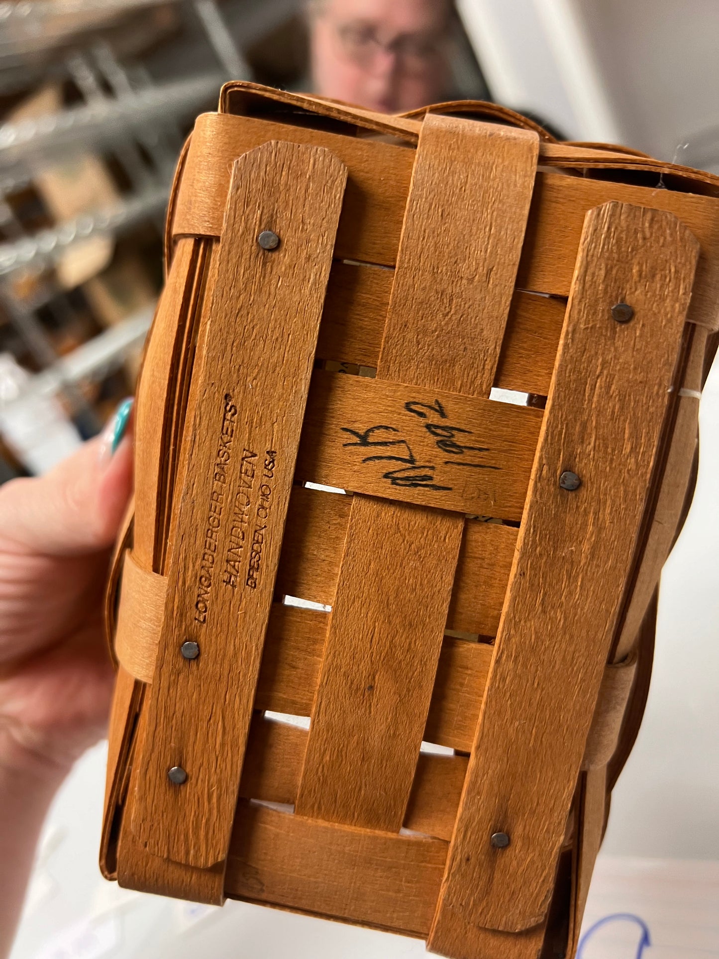 Longaberger Small key basket with protector