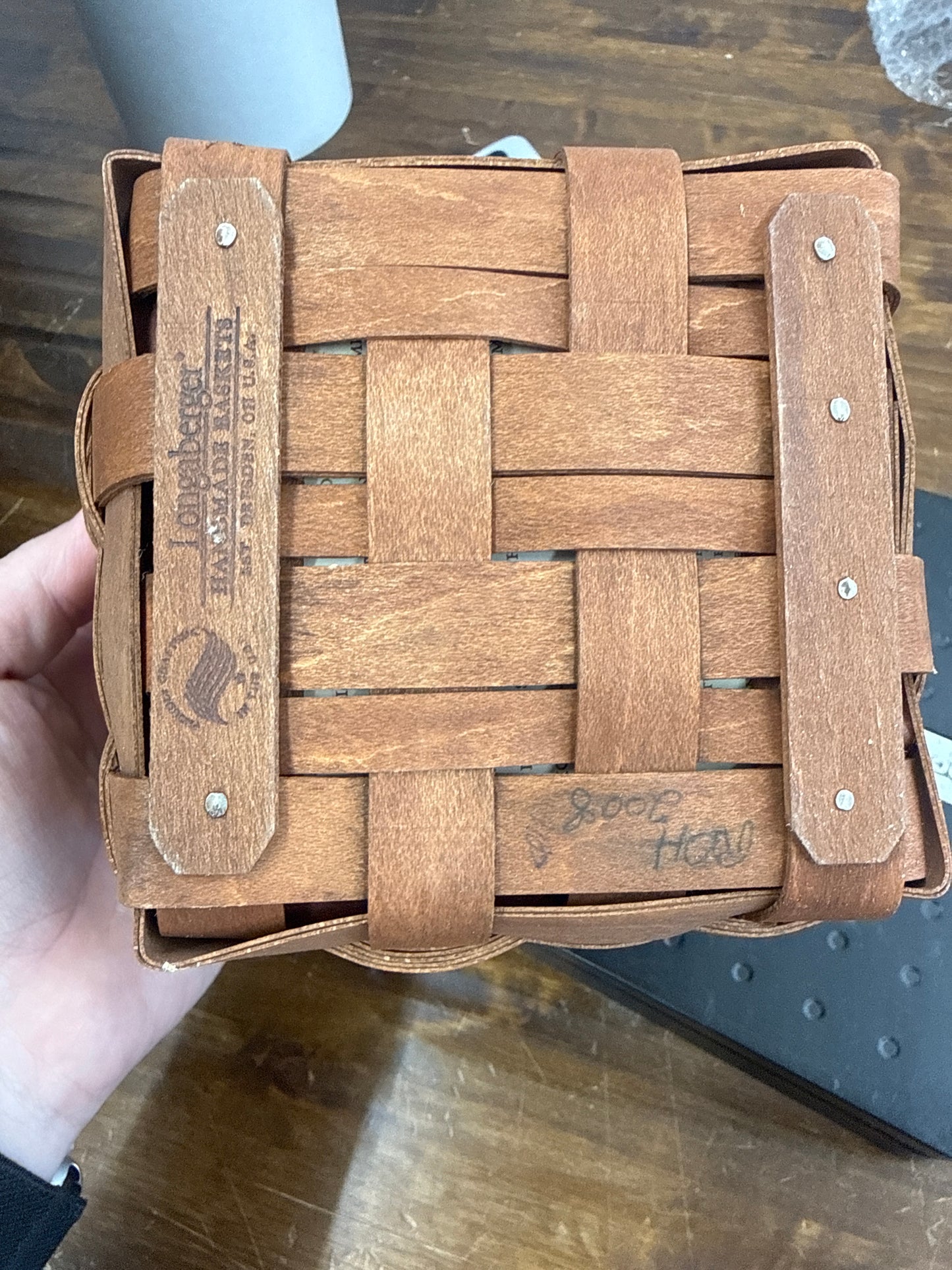 Longaberger sort and store desk pal basket with protector