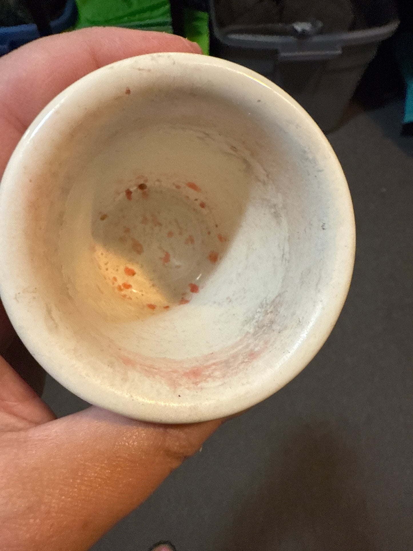 Longaberger votive in blue (had a candle in in so has some residue left)