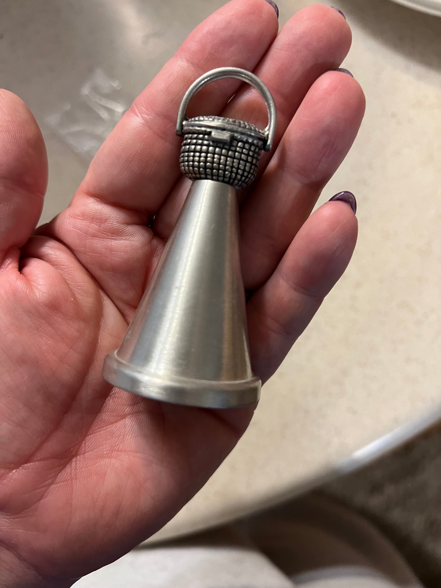 Longaberger pewter bell