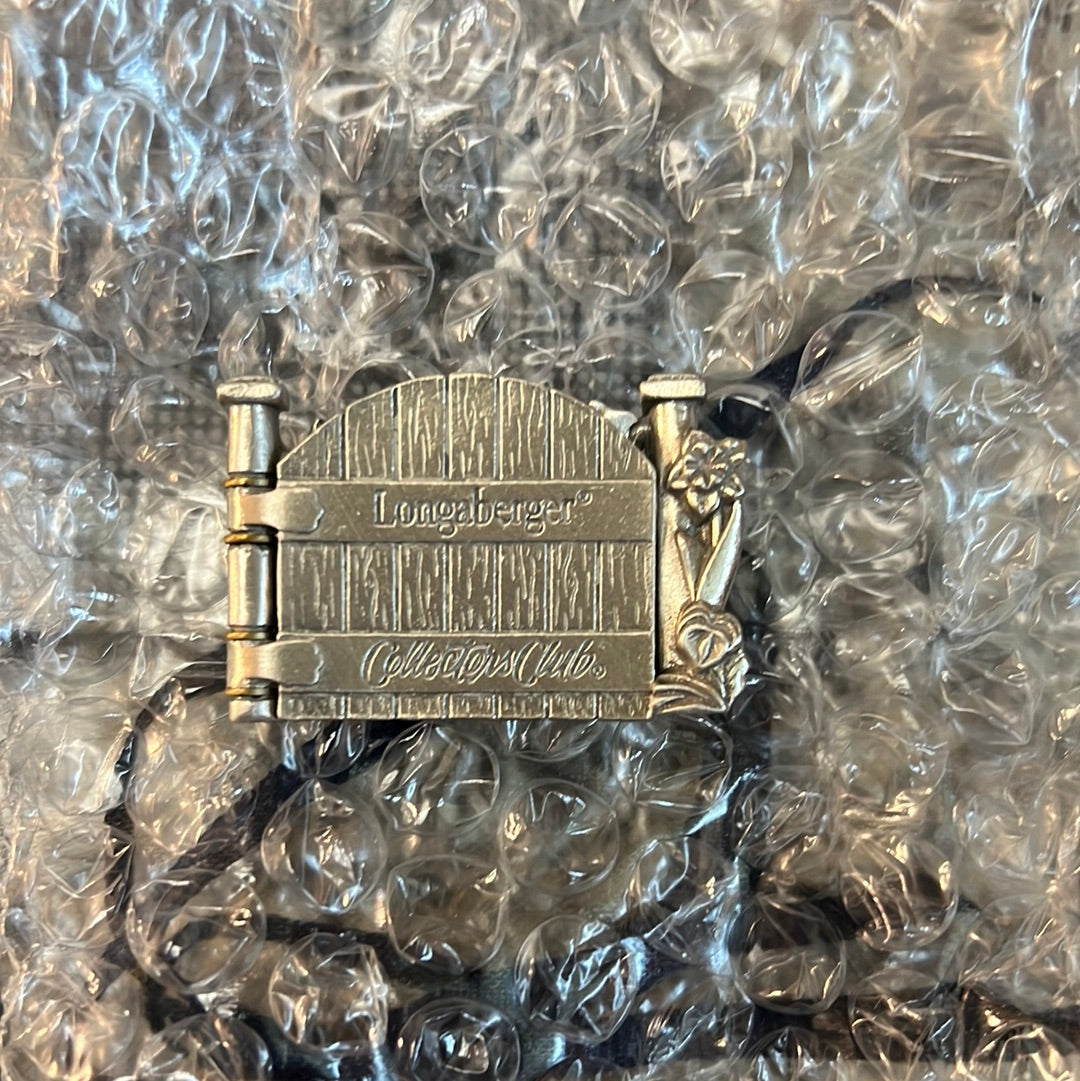 Longaberger Collectors Club cottage gate tie on