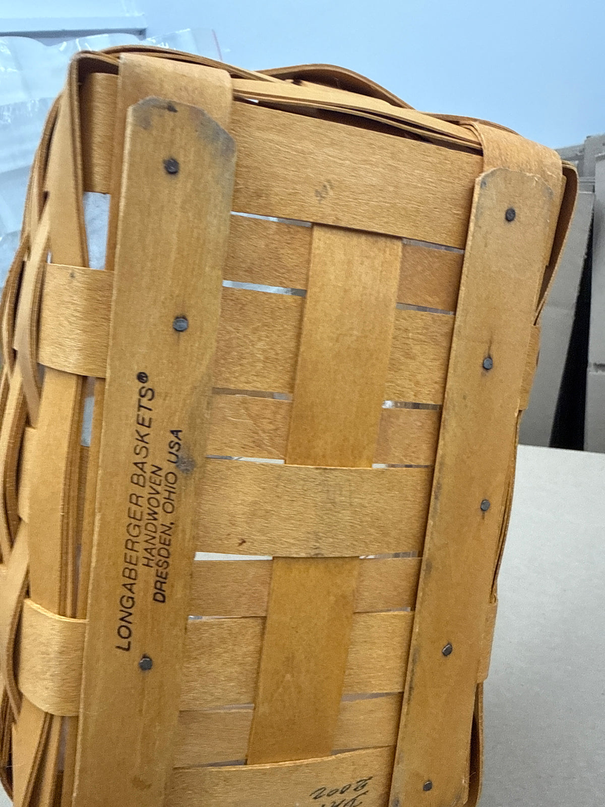 Longaberger spring basket with protector