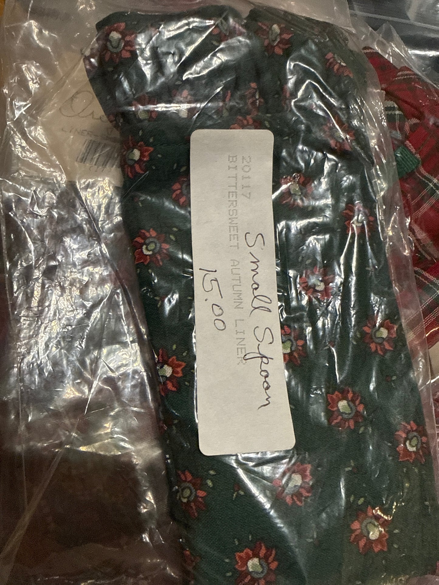 Longaberger small spoon liner in bittersweet