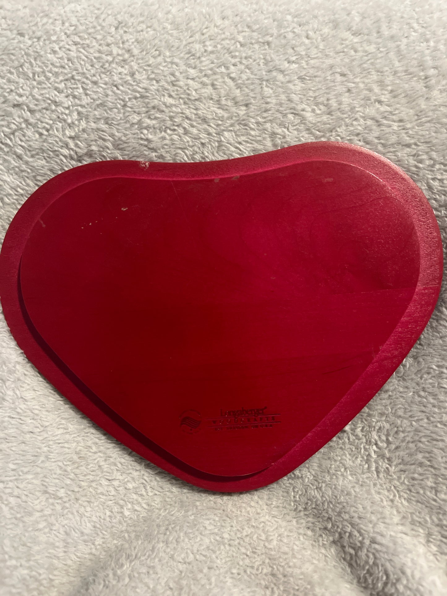 Longaberger sweetheart basket lid