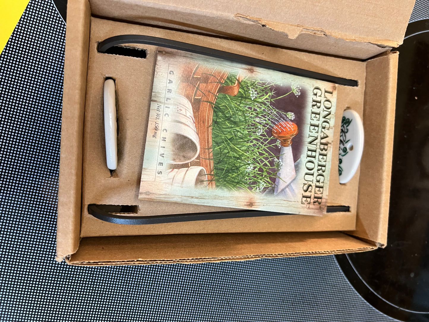 Longaberger basil & chives Greenhouse