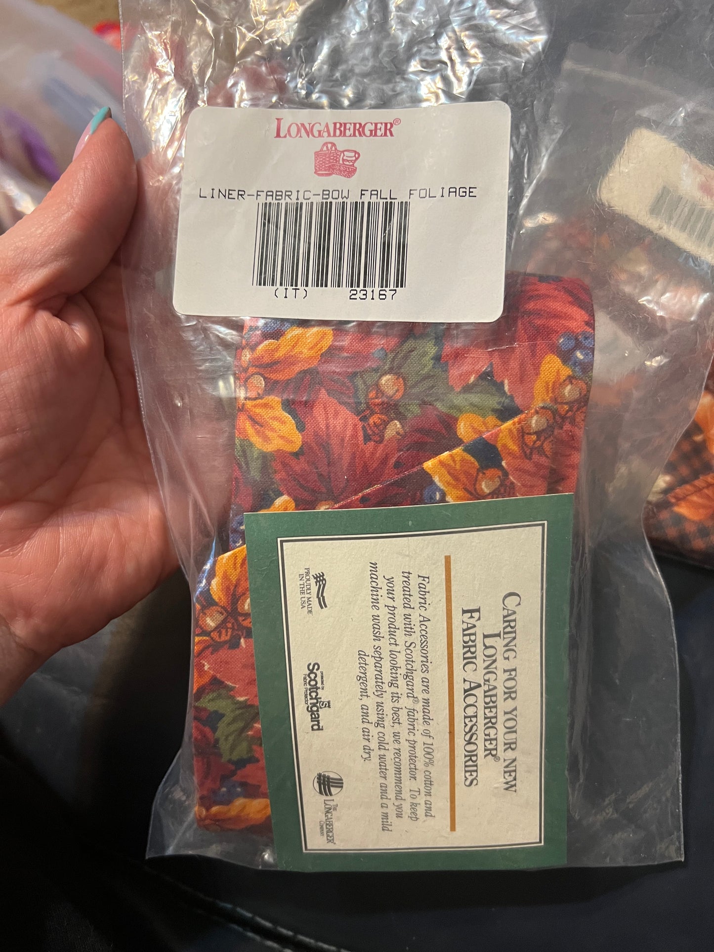 Longaberger Fabric Bow in Fall Foliage