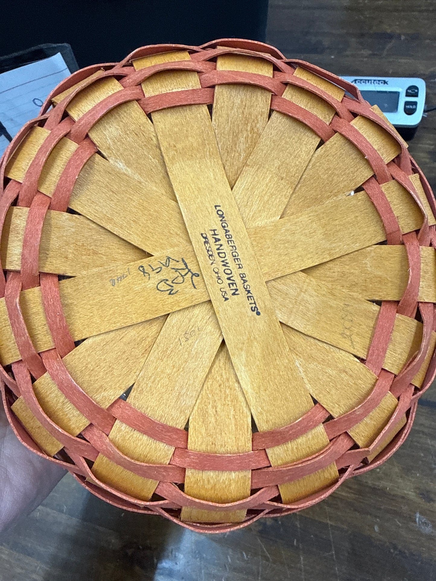 Longaberger rings and things basket with protector