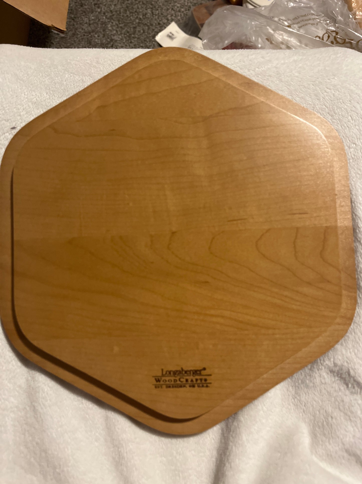 Longaberger 10”x9” hexagonal lid