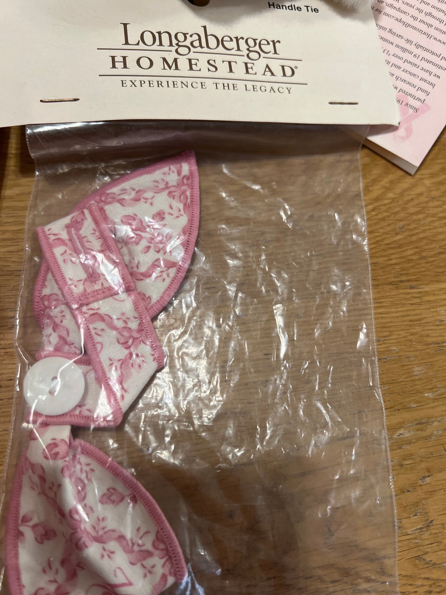 Longaberger handle tie in horizon of hope ( may not be in a bag)