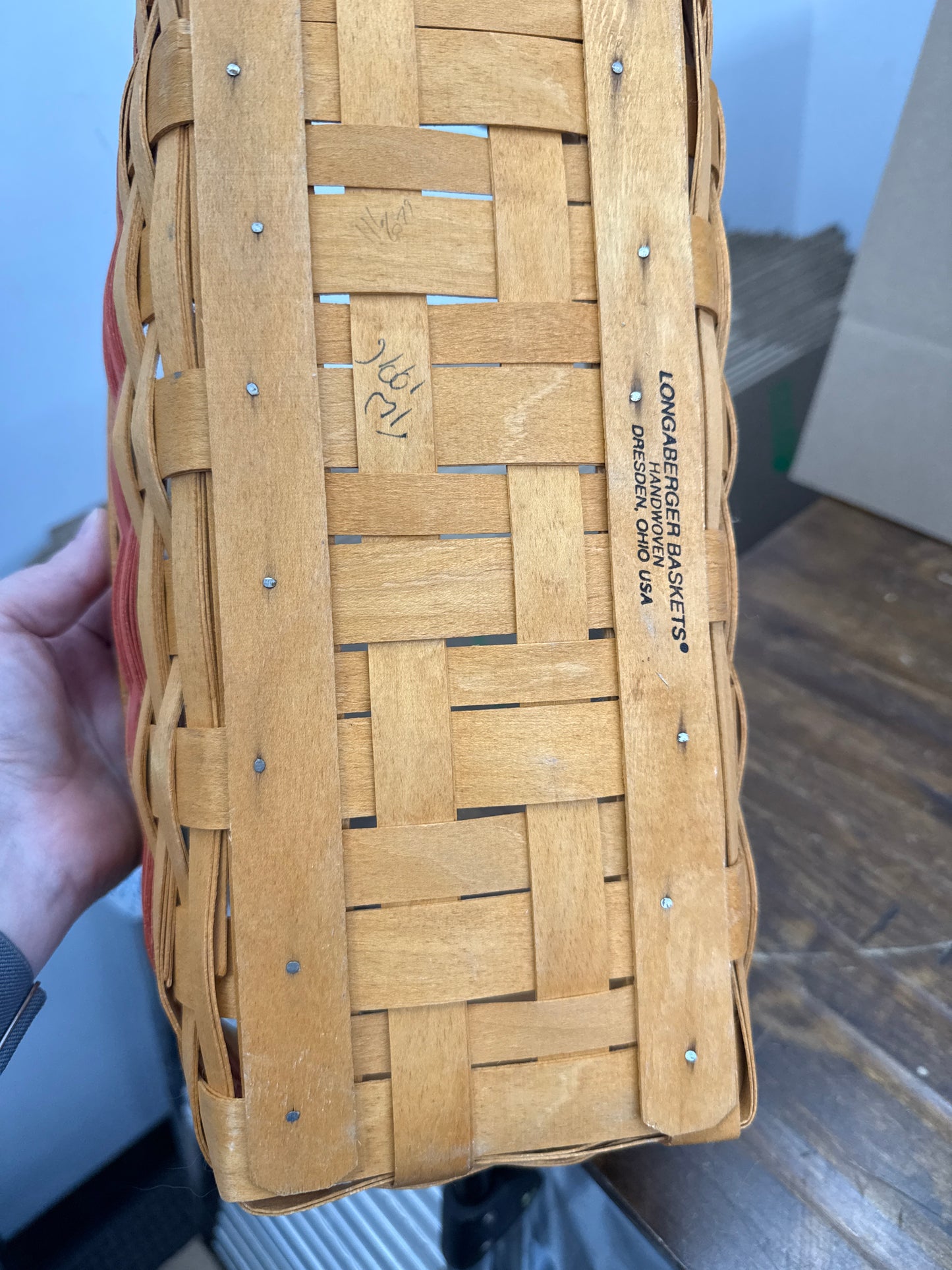 Longaberger vanity basket