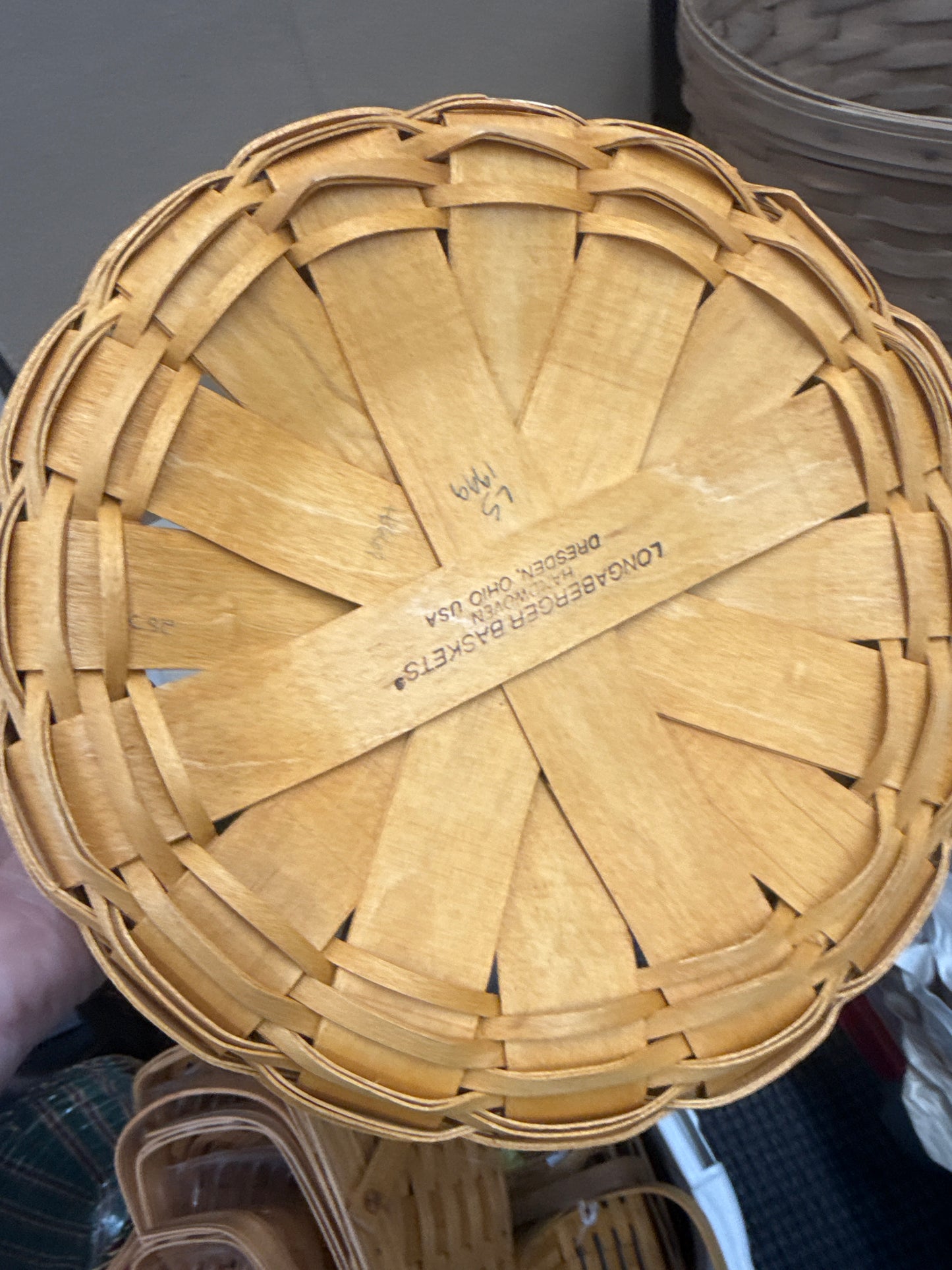 Longaberger darning basket