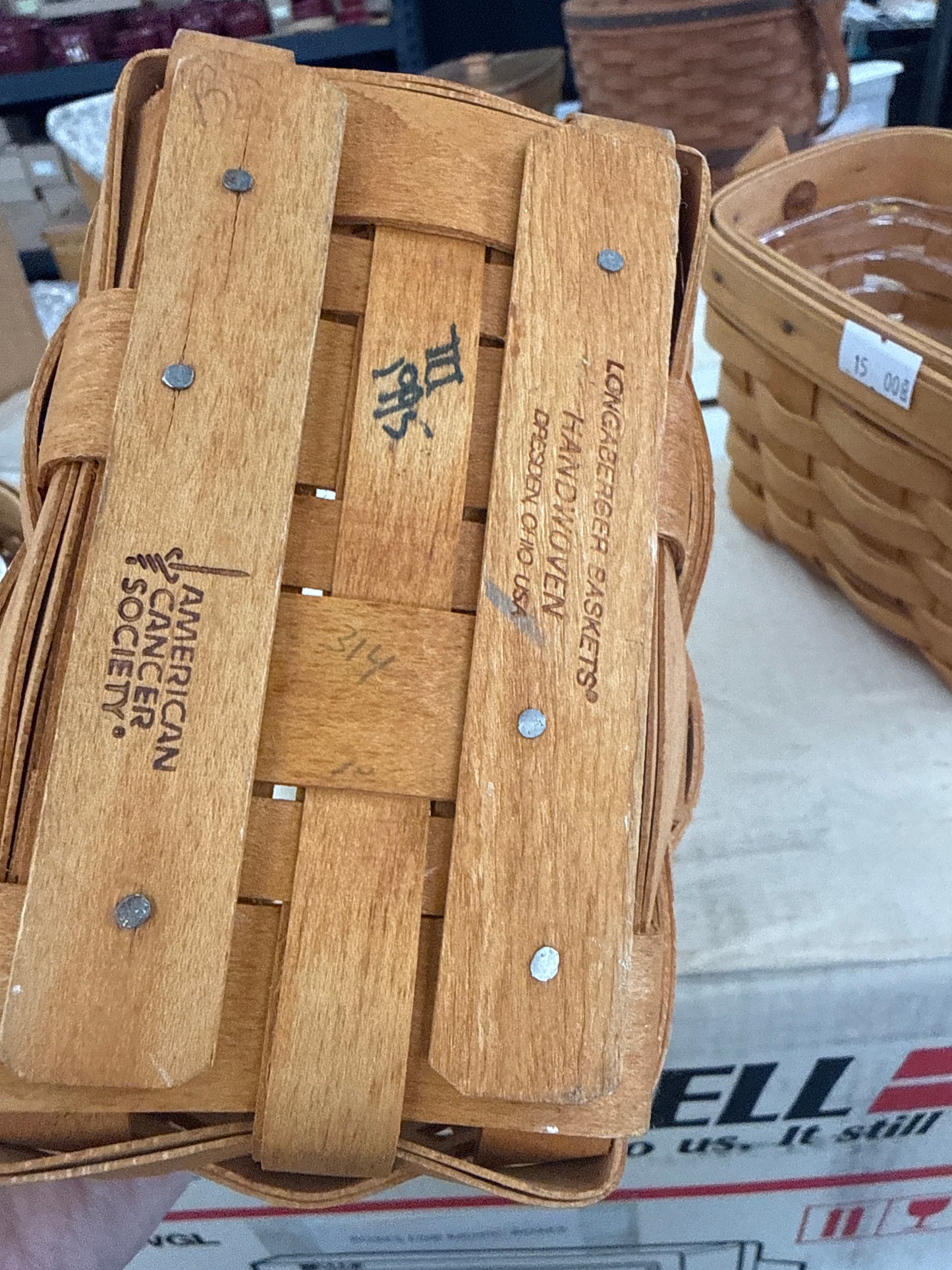 Longaberger 1995 horizon of hope basket