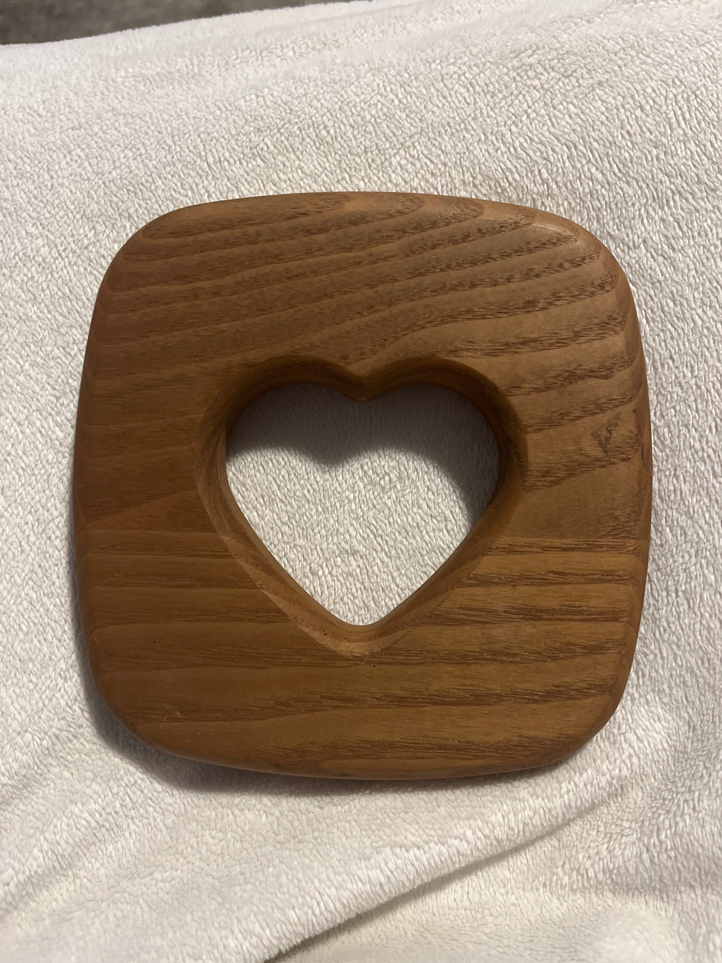 K.S. Lanam 5.75”x5.5” heart tissue box lid