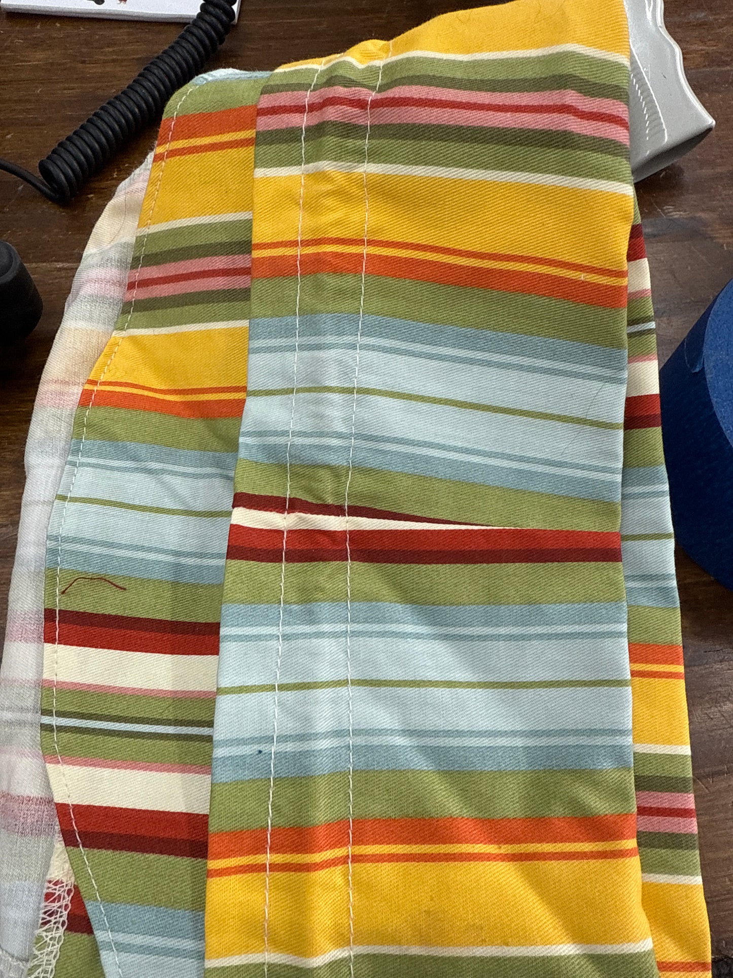 Longaberger coastal tote in summertime stripe