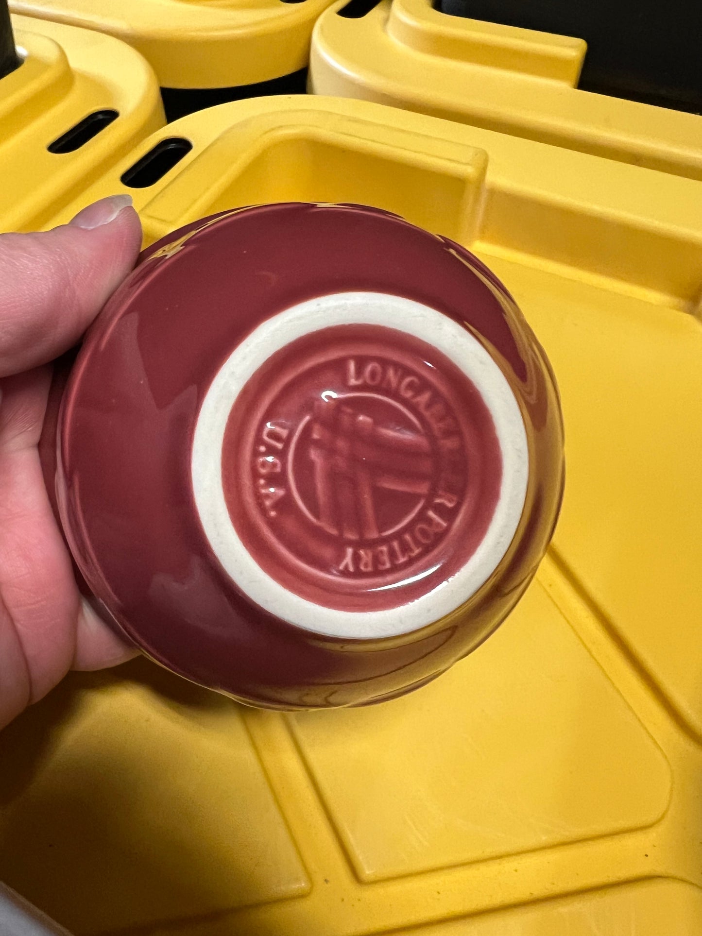 Longaberger dessert bowl in paprika
