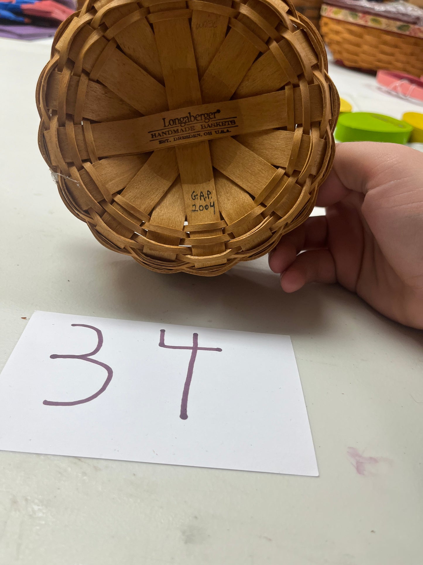 Longaberger button basket