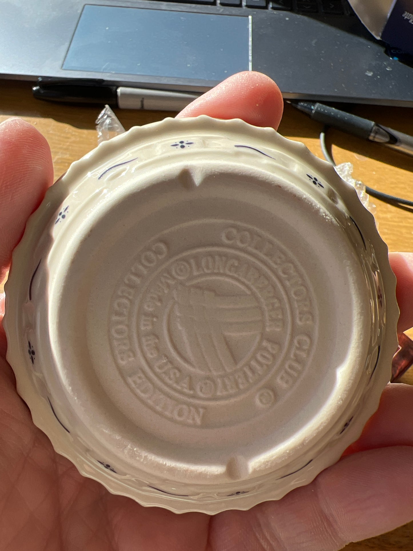 Longaberger Collectors Club Grandma Bonnie’s Miniature Pie Plate