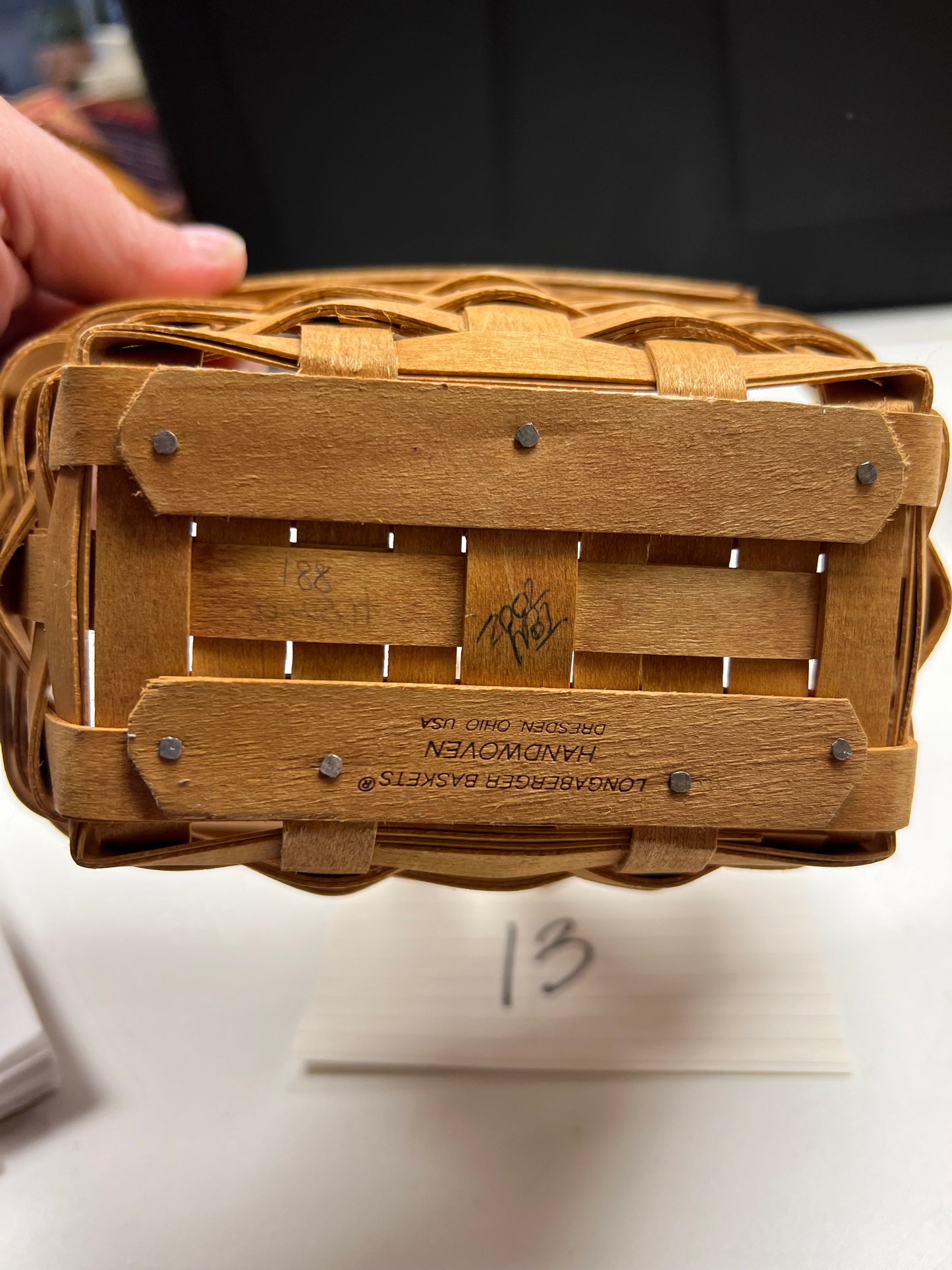 Longaberger Small comforts basket