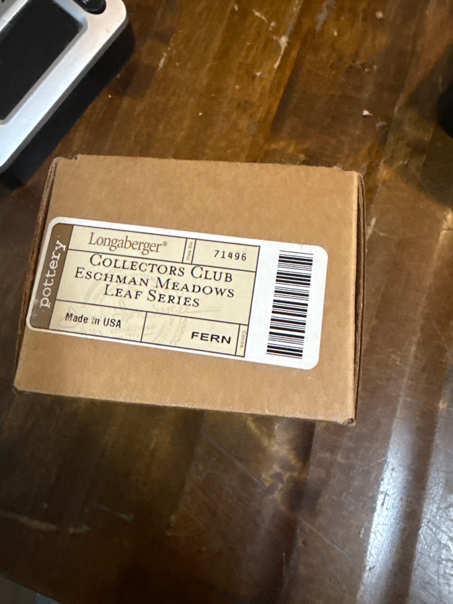 Longaberger Collector’s Club Eschman Meadows leaf series -Fern