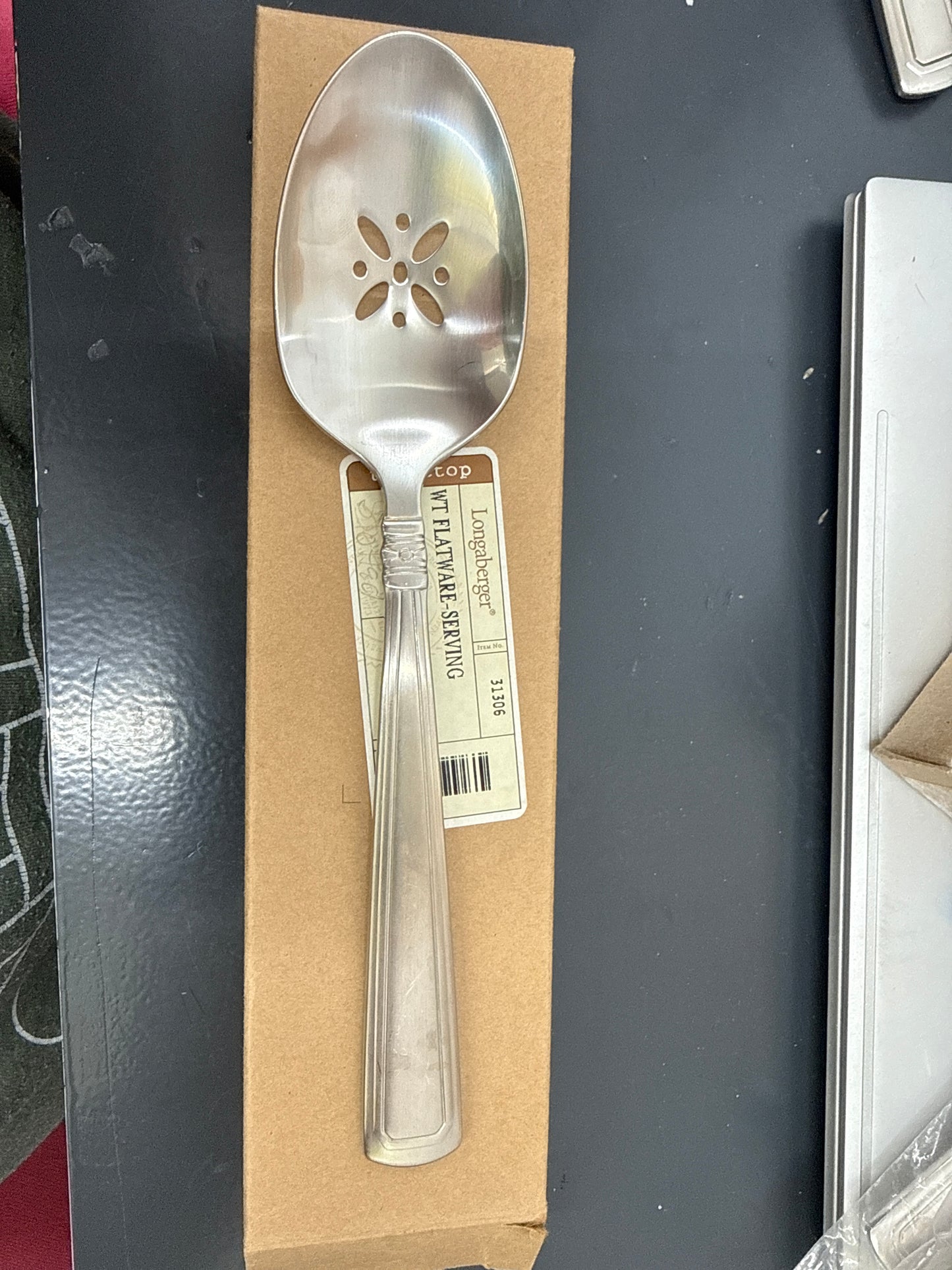 Longaberger slotted serving spoon