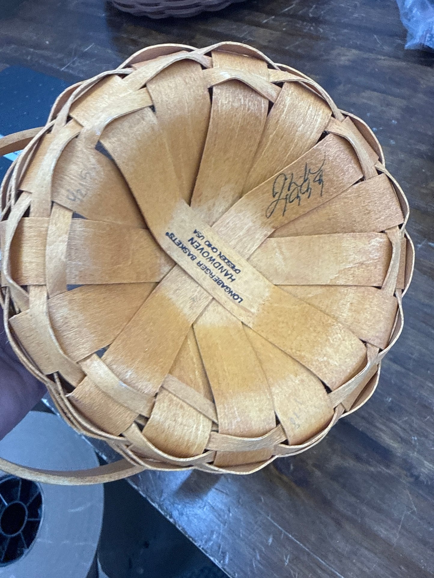 Longaberger small fruit basket with protector
