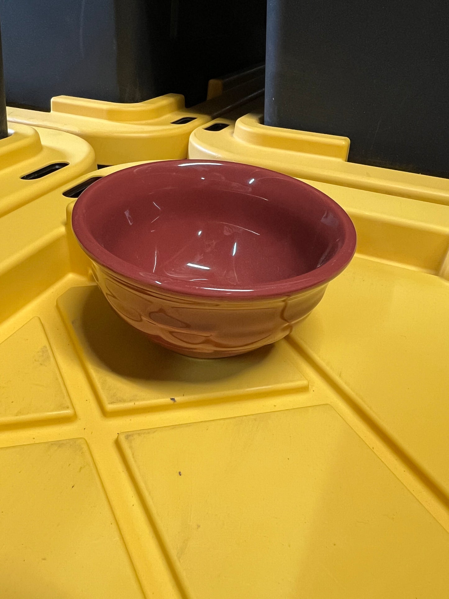 Longaberger dessert bowl in paprika