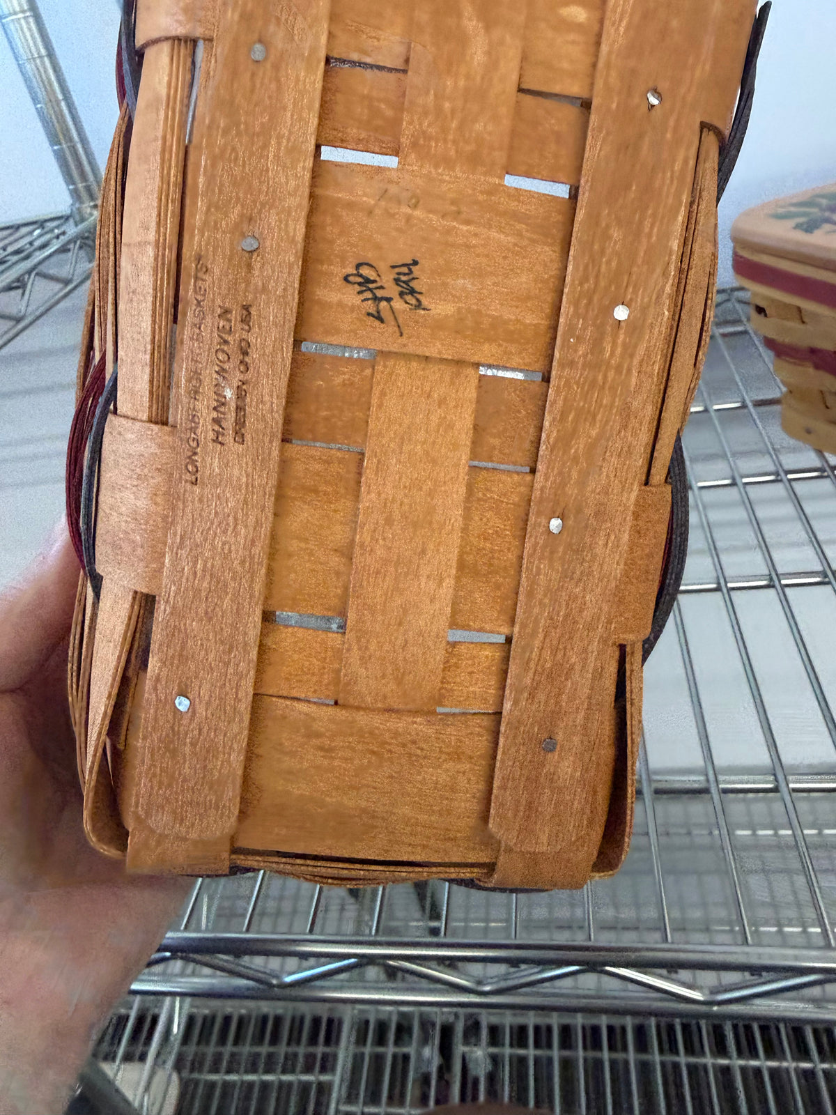 Longaberger small vegetable basket with protector