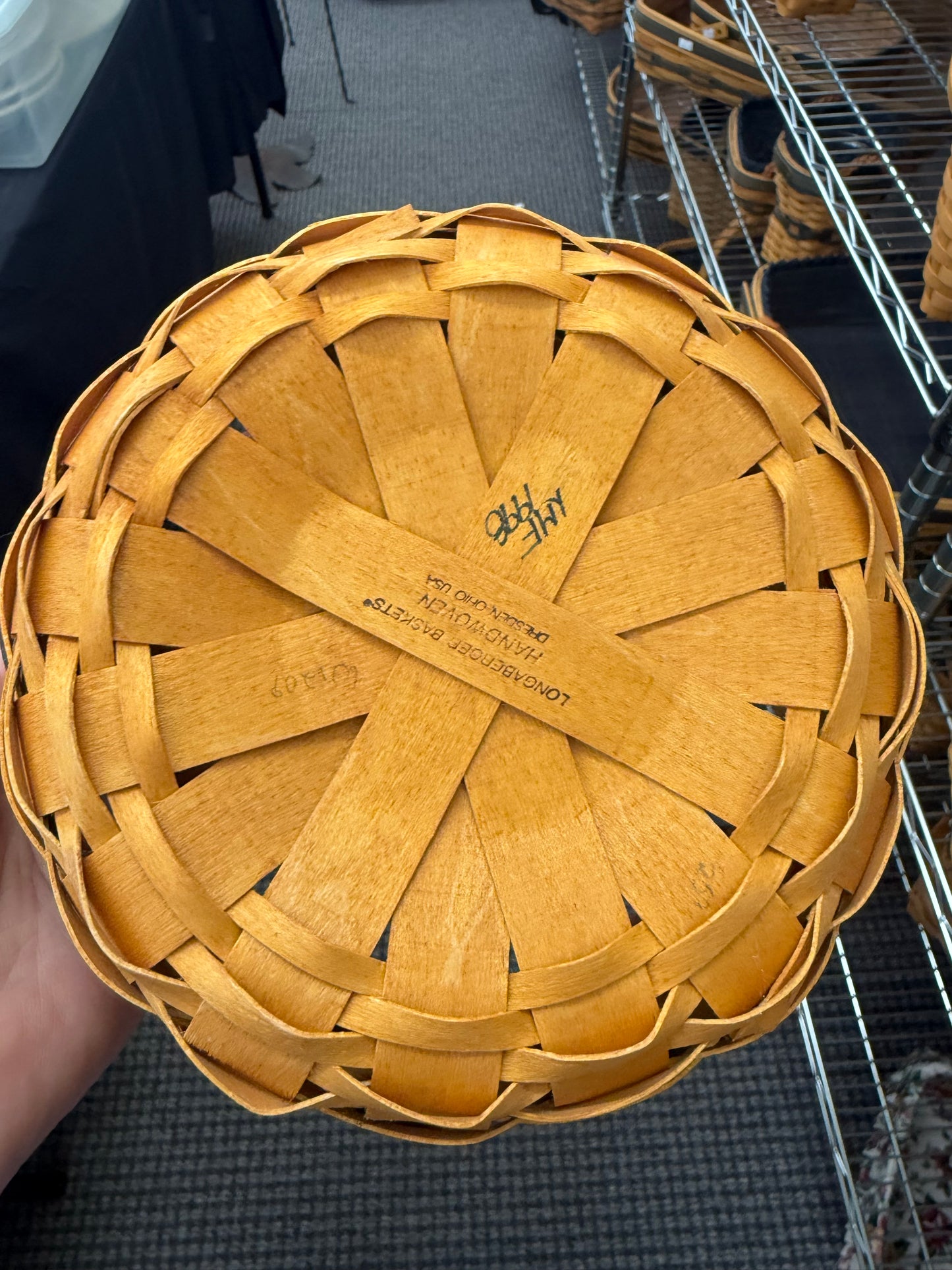 Longaberger button basket