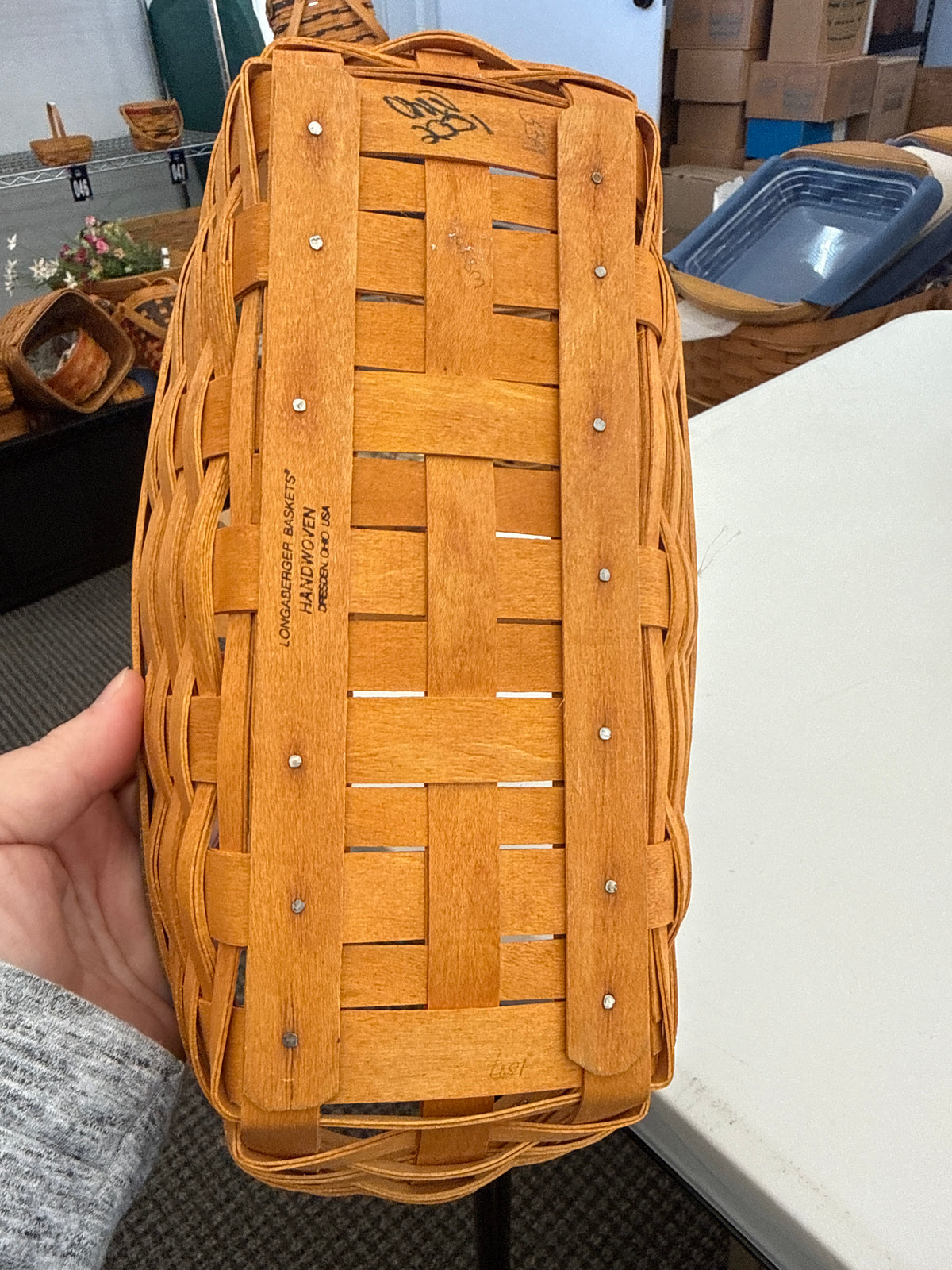 Longaberger peony basket