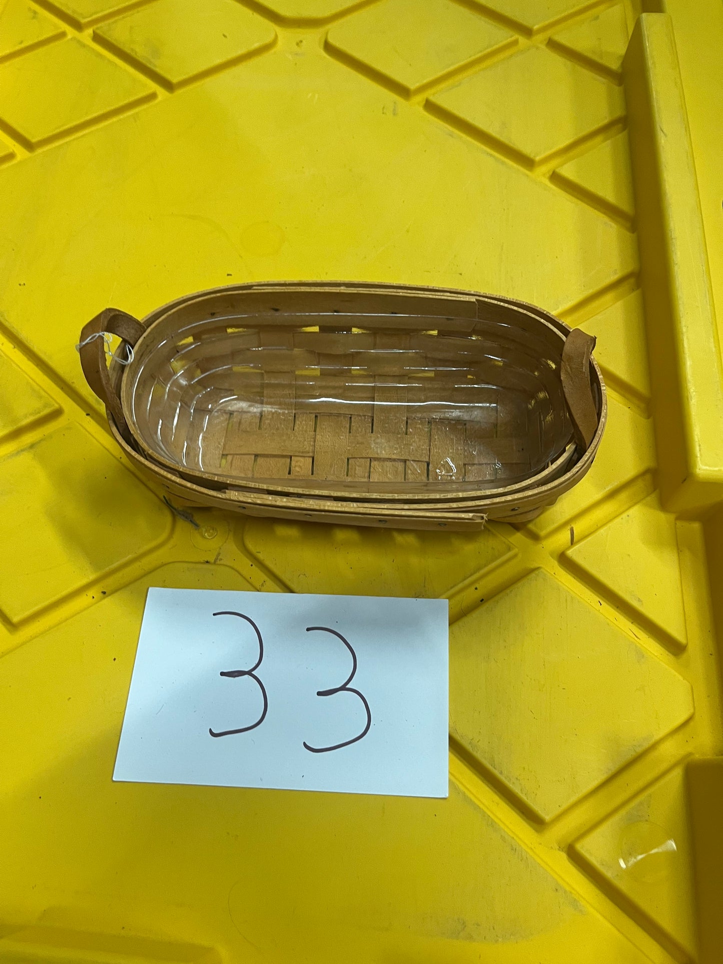 Longaberger Knick knack basket with protector