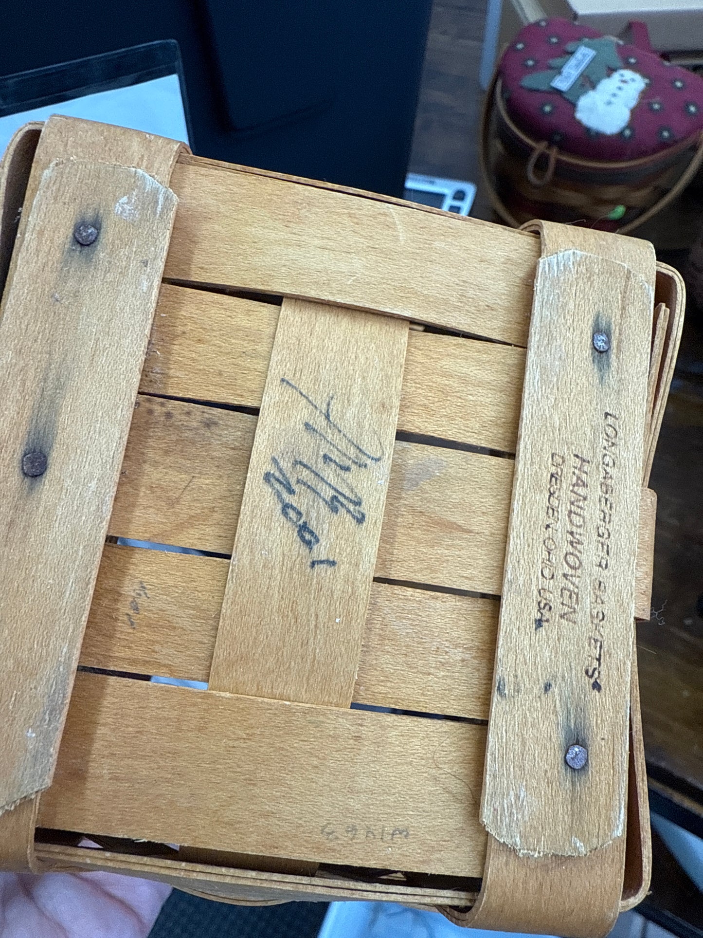 Longaberger teaspoon basket