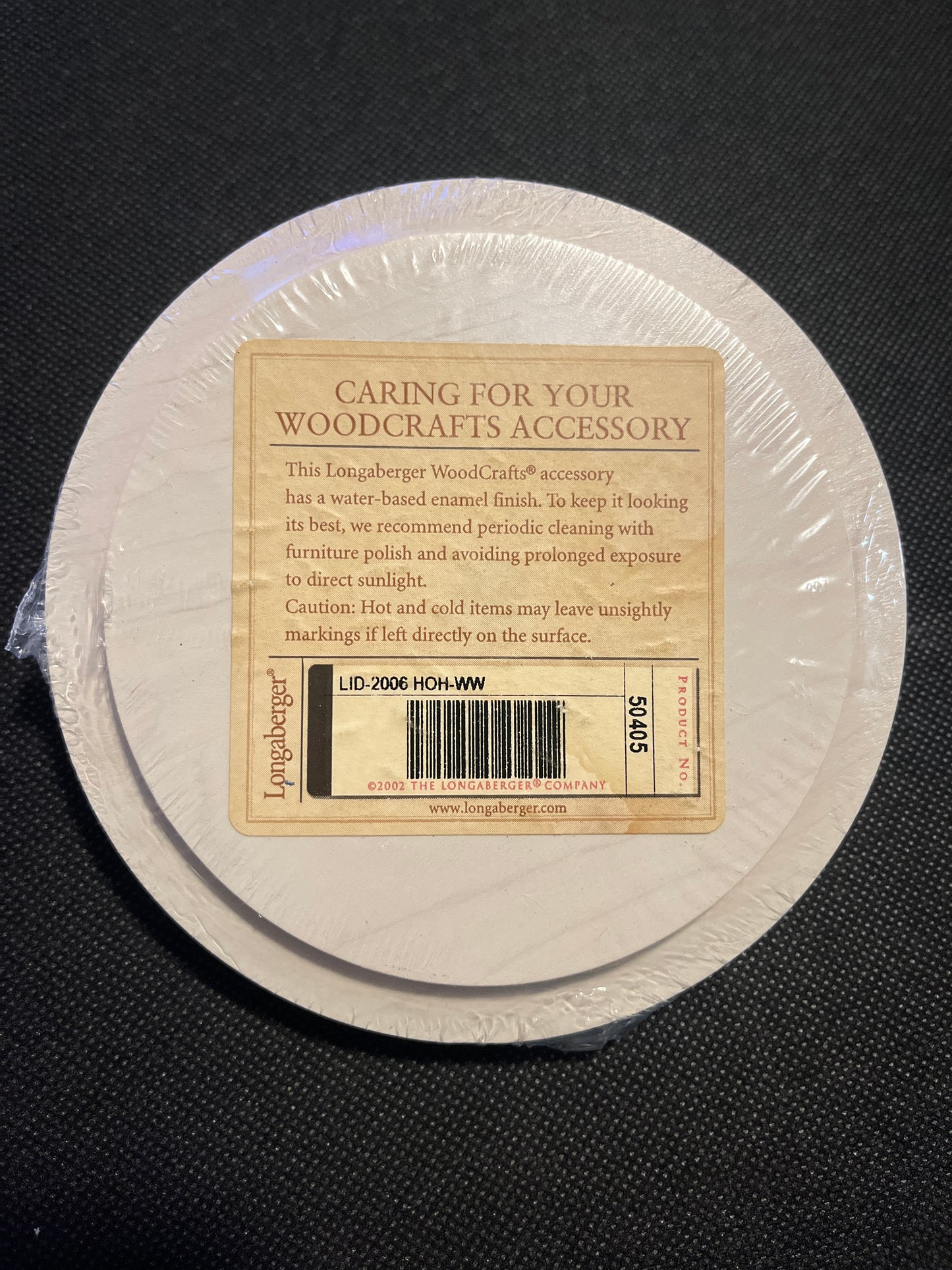 Longaberger 2006 Horizon of Hope whitewash lid