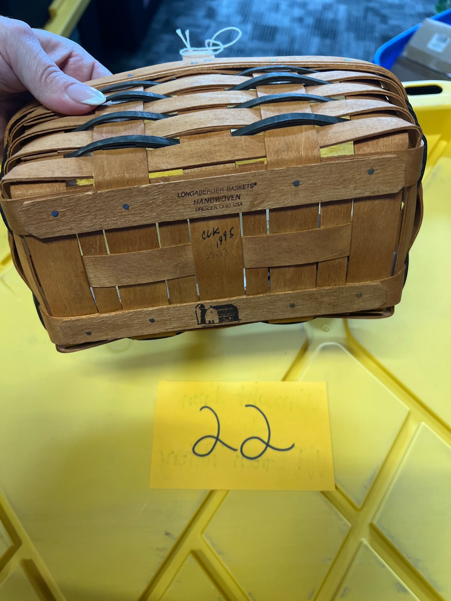 Longaberger heartland small chore basket with protector