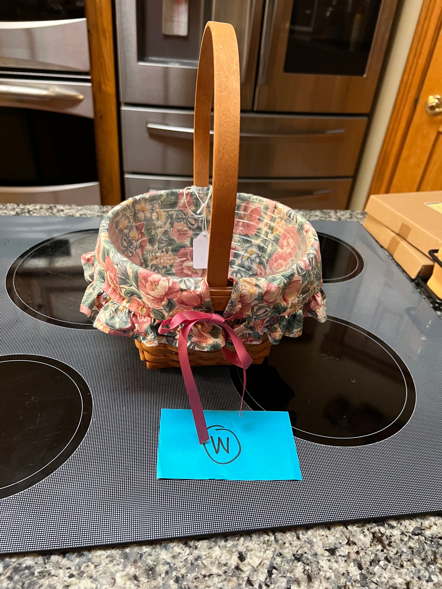 Longaberger 1992 Easter Basket with Liner and Protector