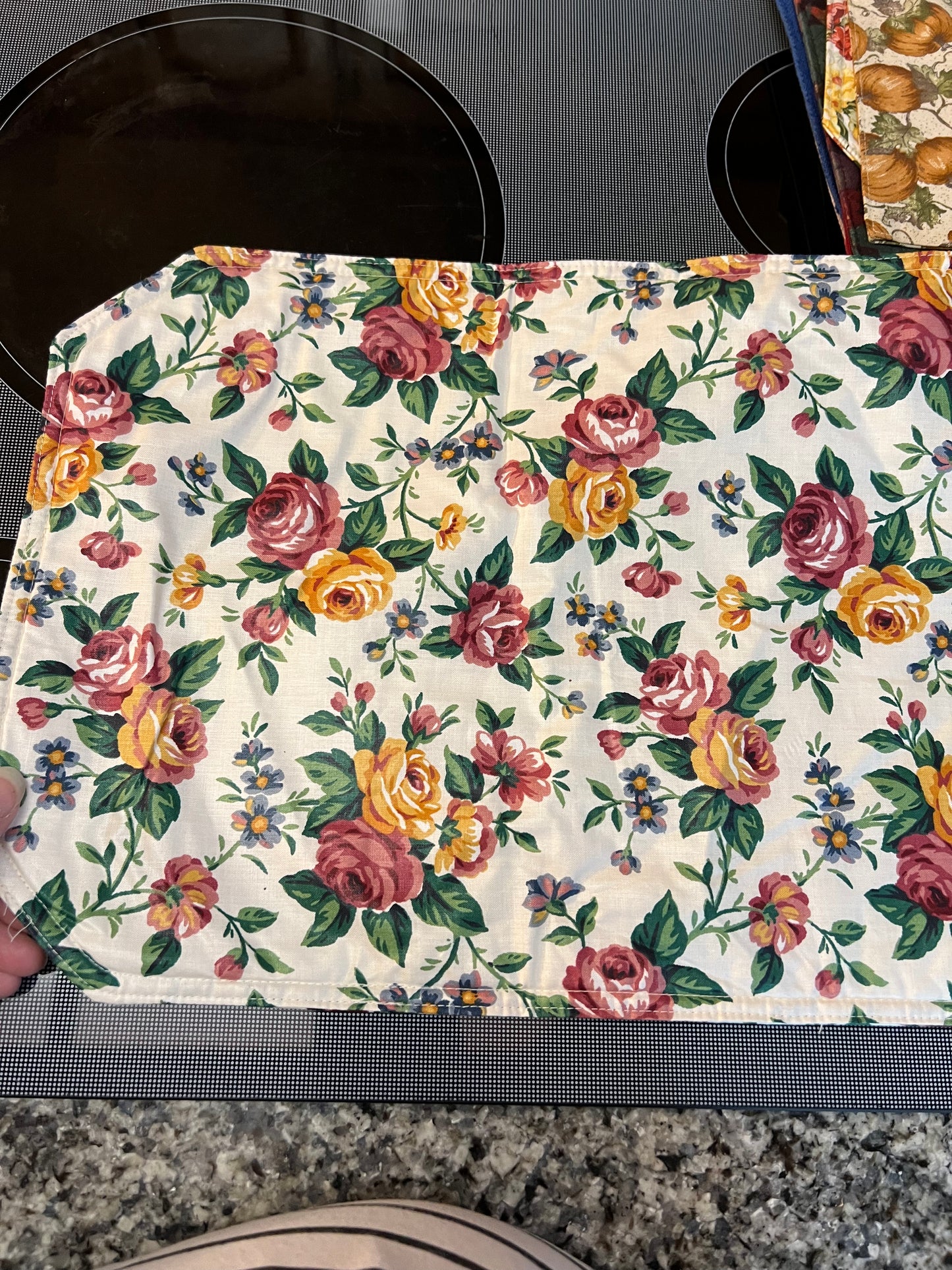 Longaberger placemat in garden splendor