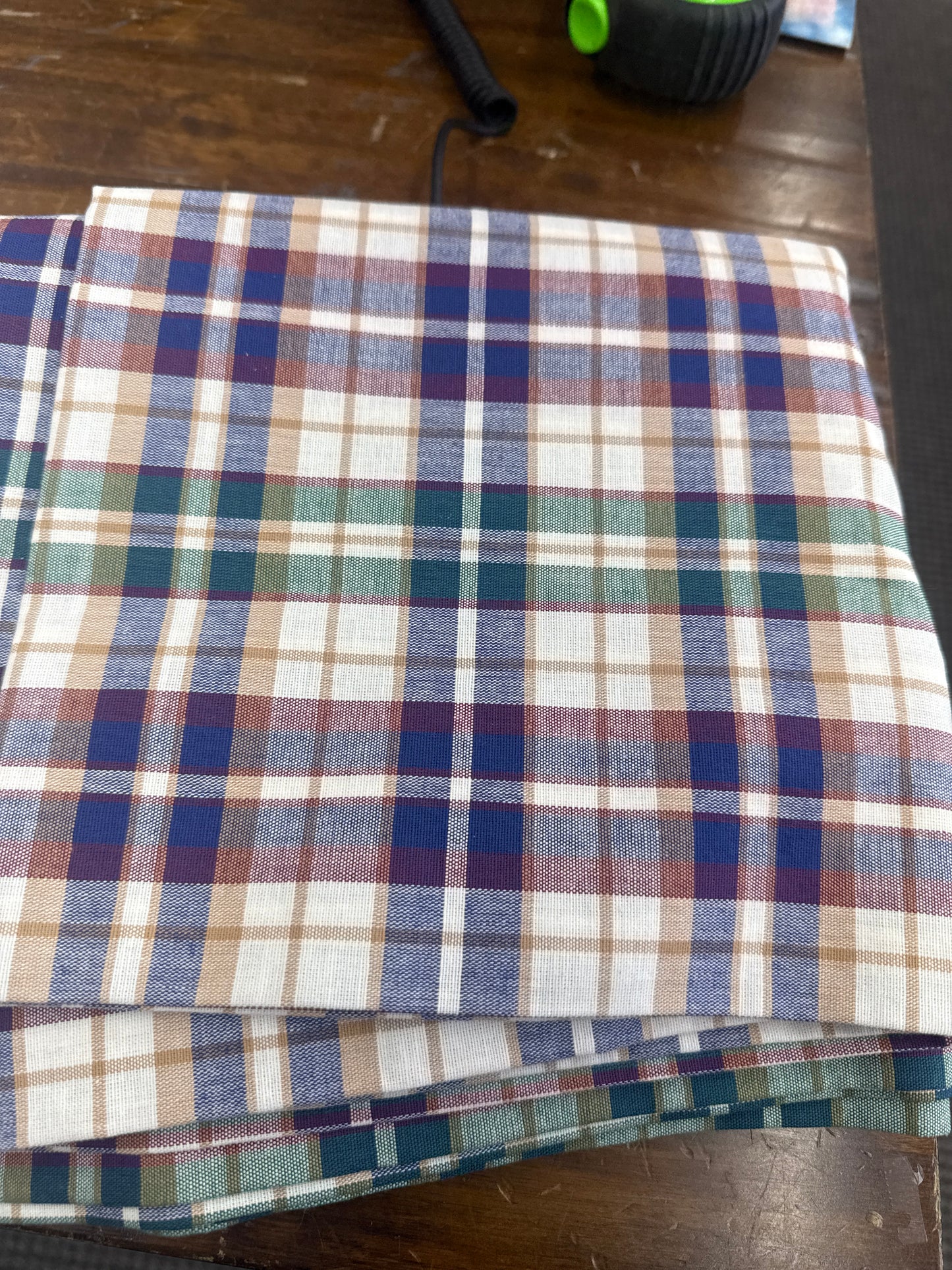 Longaberger 76”x18” valance in WT Plaid