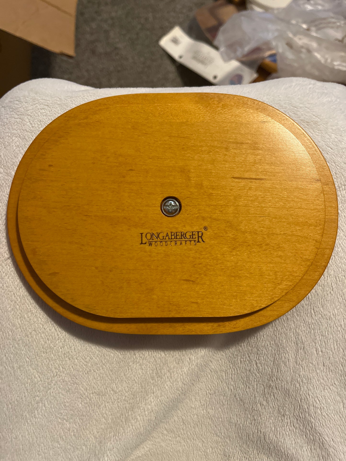 Longaberger 7.75”x5.75” ovular lid